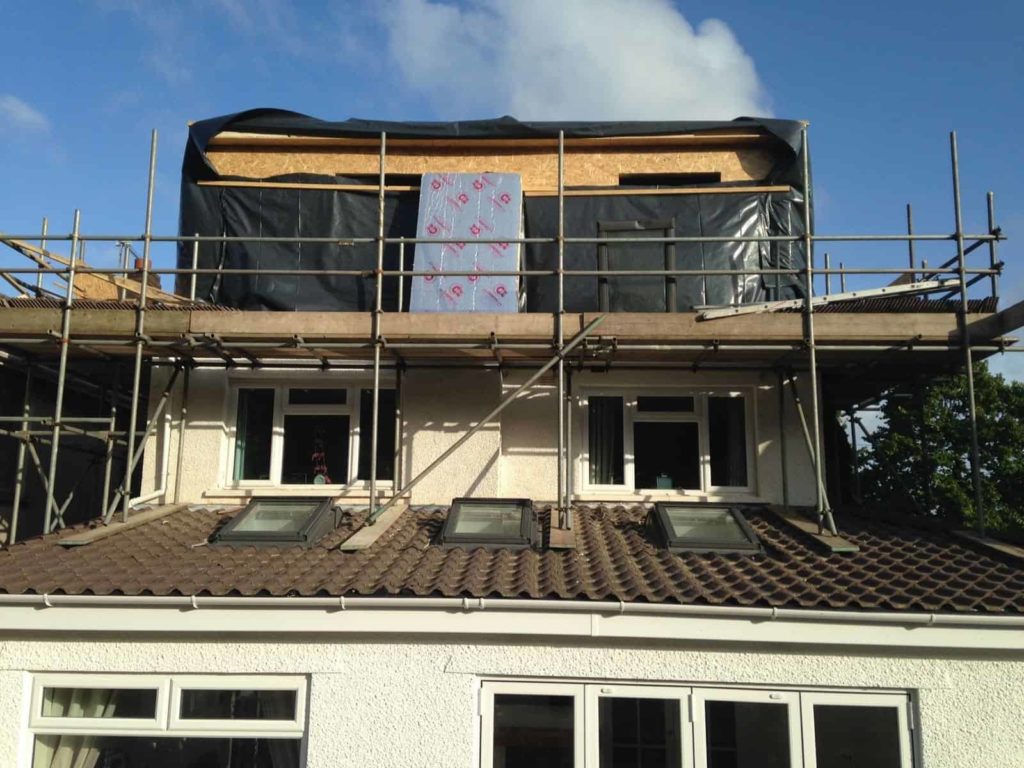 loft conversion exterior building dormer view