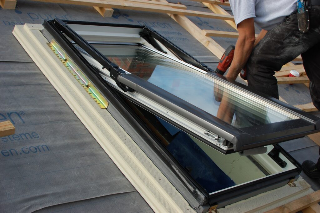 skylight on conservatory roof